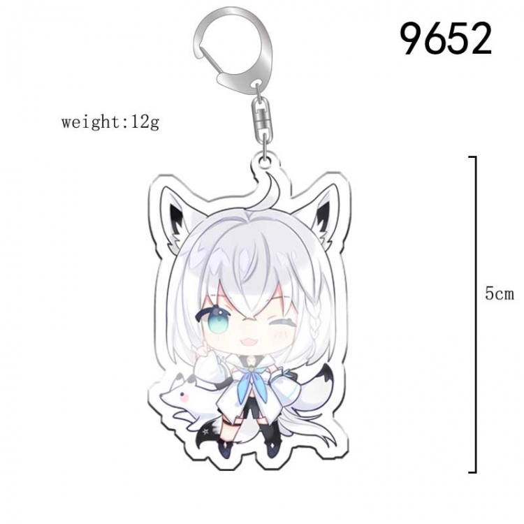 Virtual anchor Anime acrylic Key Chain  price for 5 pcs 9652