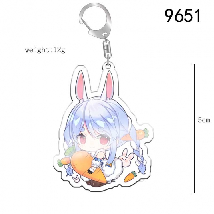 Virtual anchor Anime acrylic Key Chain  price for 5 pcs 9651