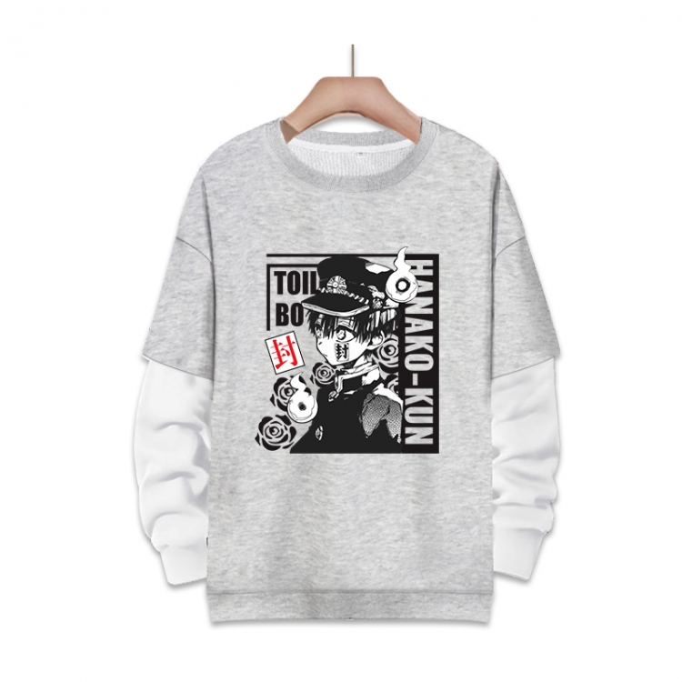 Toilet-Bound Hanako-kun Anime fake two-piece thick round neck sweater from S to 3XL