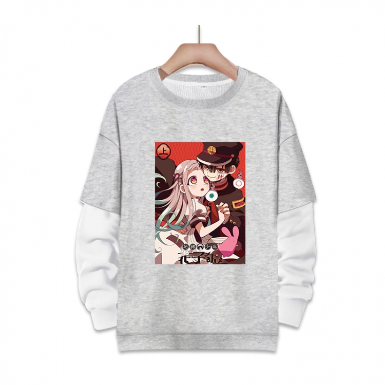 Toilet-Bound Hanako-kun Anime fake two-piece thick round neck sweater from S to 3XL