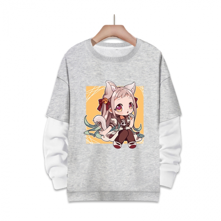 Toilet-Bound Hanako-kun Anime fake two-piece thick round neck sweater from S to 3XL