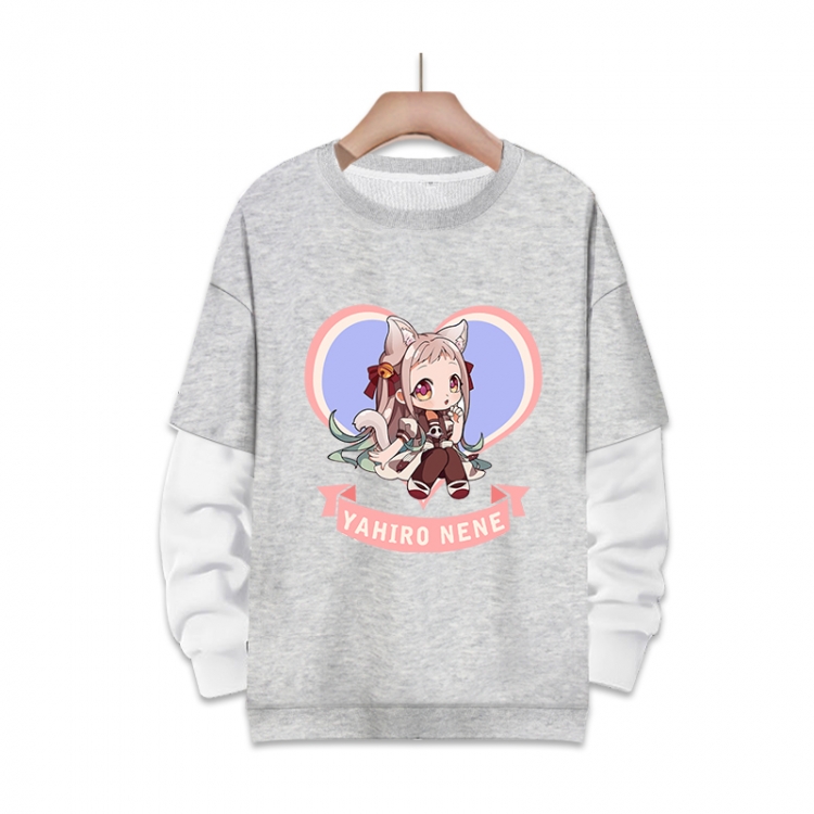 Toilet-Bound Hanako-kun Anime fake two-piece thick round neck sweater from S to 3XL