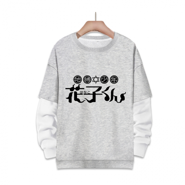 Toilet-Bound Hanako-kun Anime fake two-piece thick round neck sweater from S to 3XL