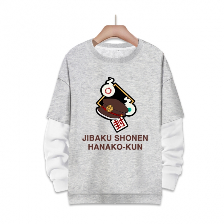 Toilet-Bound Hanako-kun Anime fake two-piece thick round neck sweater from S to 3XL