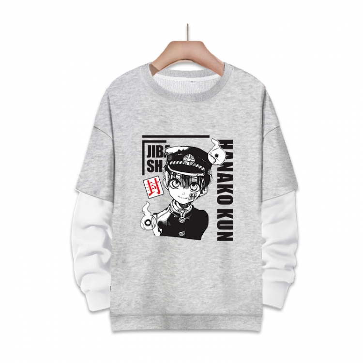 Toilet-Bound Hanako-kun Anime fake two-piece thick round neck sweater from S to 3XL