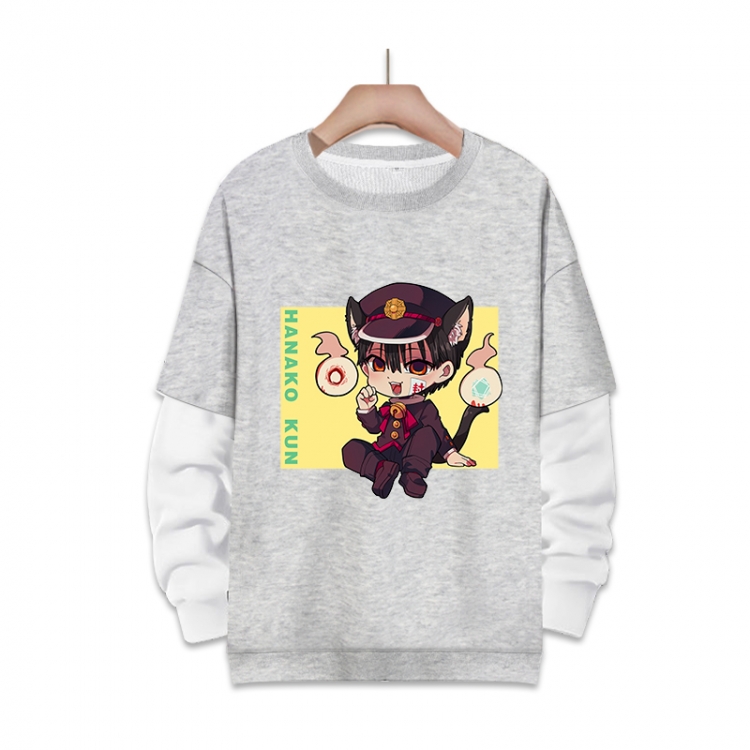 Toilet-Bound Hanako-kun Anime fake two-piece thick round neck sweater from S to 3XL