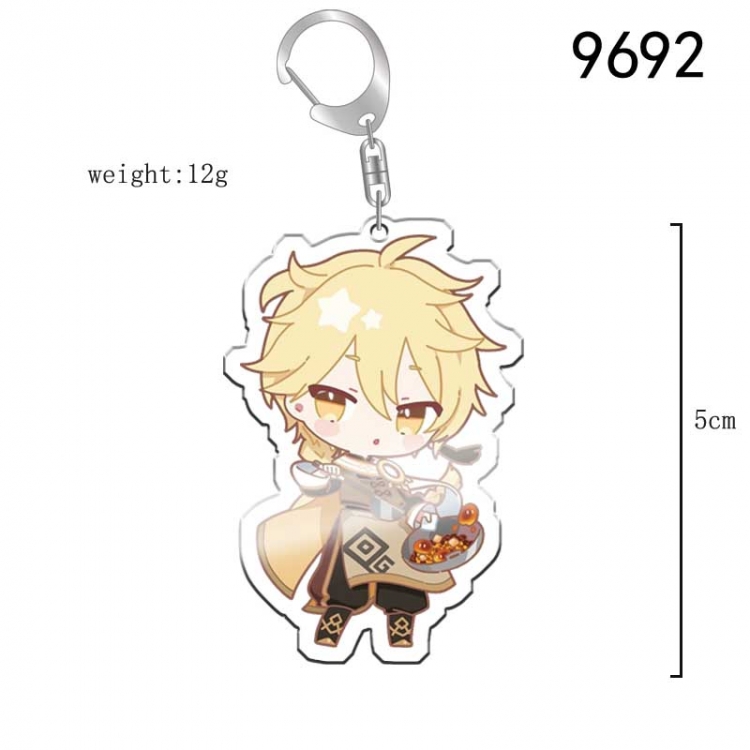 Genshin Impact Anime acrylic Key Chain  price for 5 pcs 9692