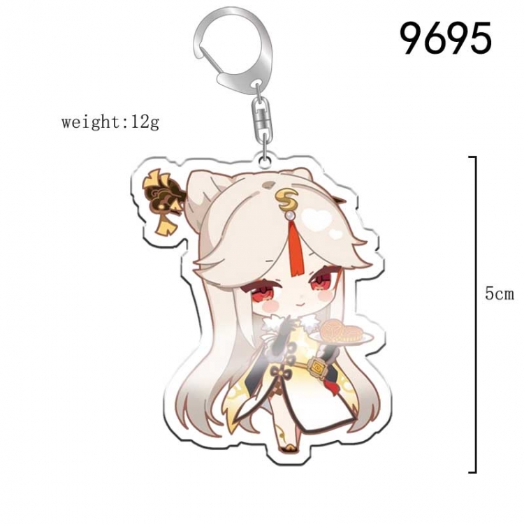 Genshin Impact Anime acrylic Key Chain  price for 5 pcs 9695