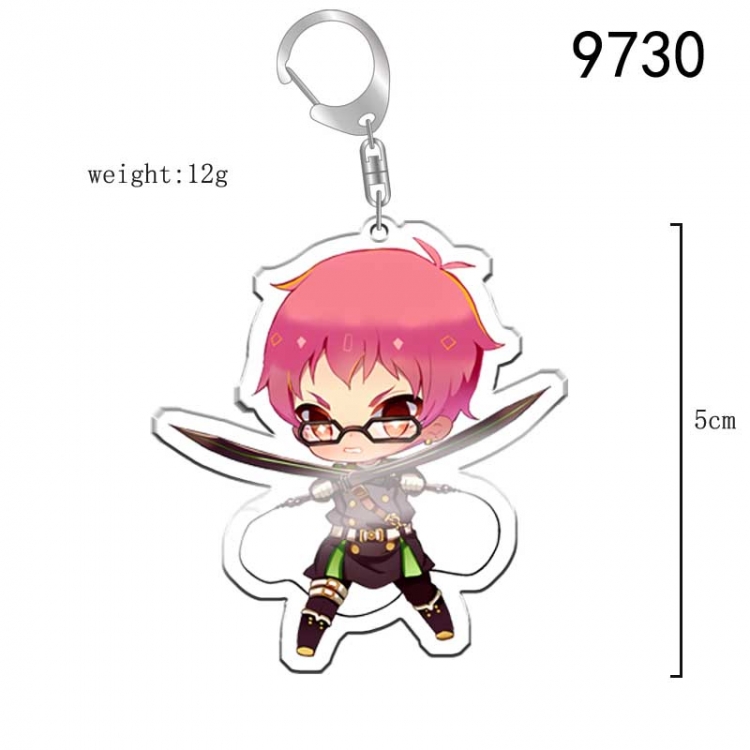 Seraph of the end  Anime acrylic Key Chain  price for 5 pcs 9730