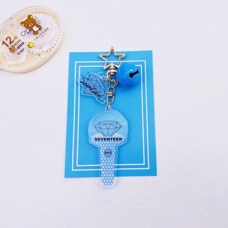 TWICE Korean celebrities Bell type acrylic keychain pendant  price for 5 pcs  YSK022-17