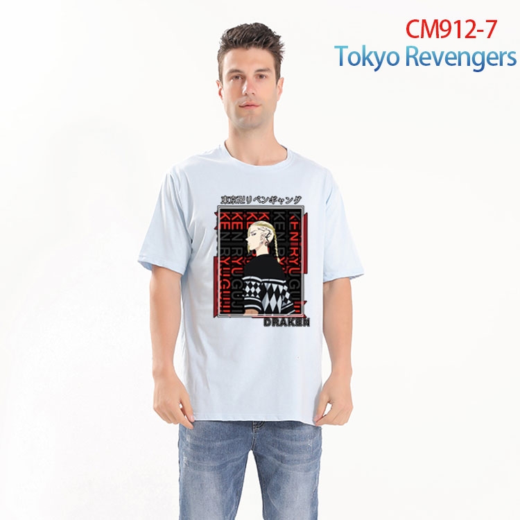 Tokyo Revengers Printed short-sleeved cotton T-shirt from S to 4XL CM-912-7