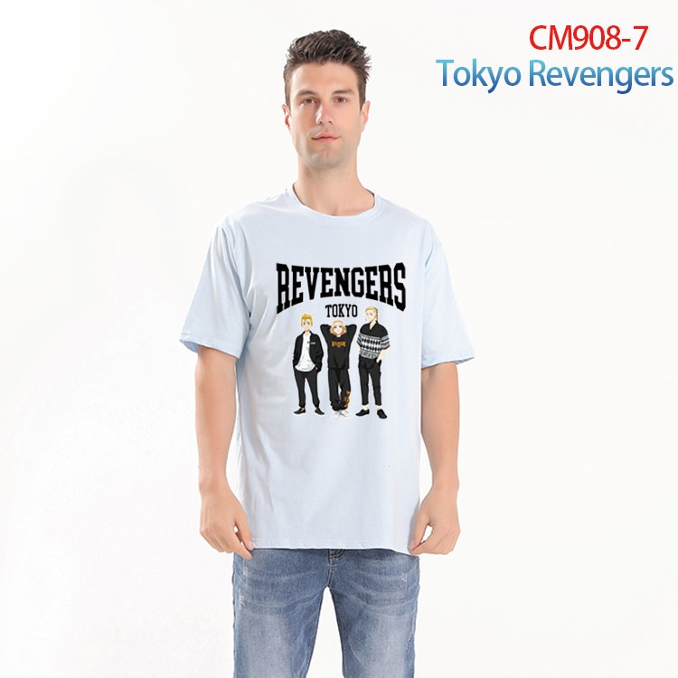 Tokyo Revengers Printed short-sleeved cotton T-shirt from S to 4XL CM-908-7