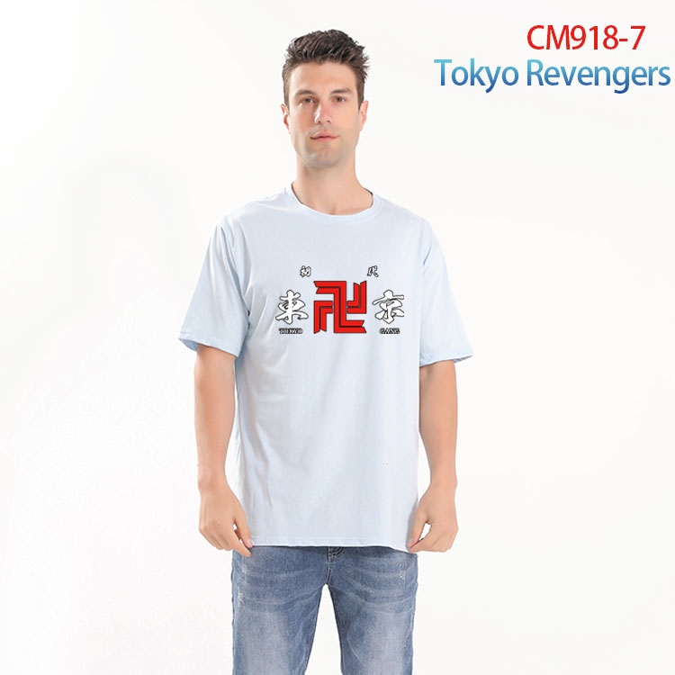 Tokyo Revengers Printed short-sleeved cotton T-shirt from S to 4XL CM-918-7