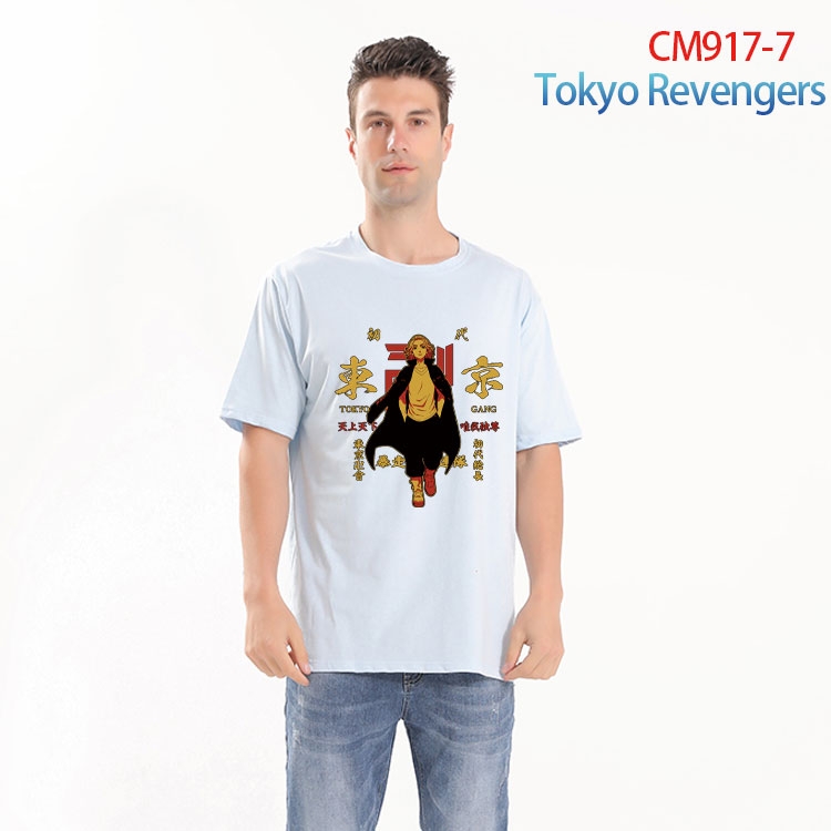 Tokyo Revengers Printed short-sleeved cotton T-shirt from S to 4XL CM-917-7