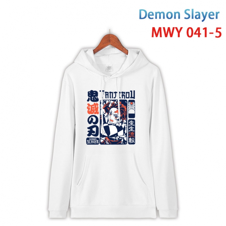 Demon Slayer Kimets Cotton Hooded Patch Pocket Sweatshirt   from S to 4XL MWY 041 5