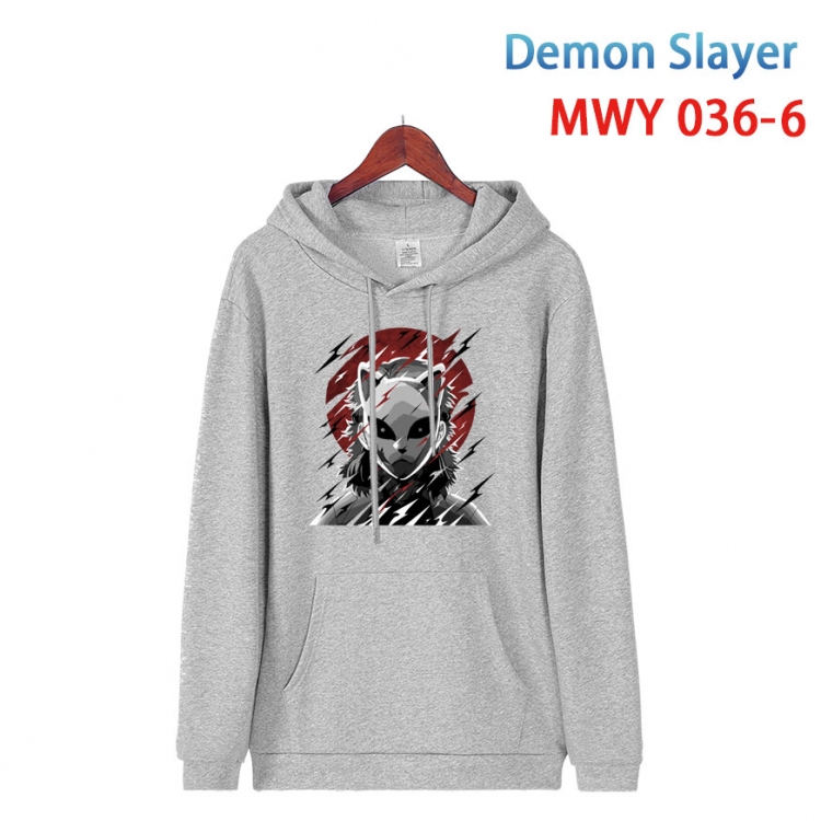 Demon Slayer Kimets Cotton Hooded Patch Pocket Sweatshirt   from S to 4XL MWY 036 6