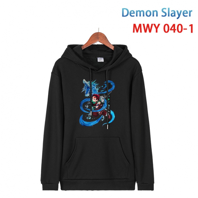 Demon Slayer Kimets Cotton Hooded Patch Pocket Sweatshirt   from S to 4XL  MWY 040 1
