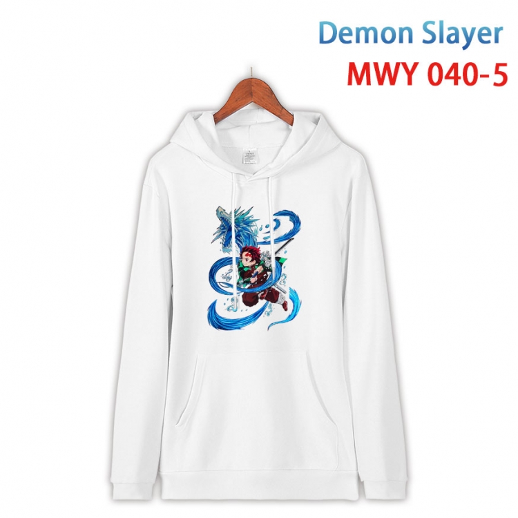 Demon Slayer Kimets Cotton Hooded Patch Pocket Sweatshirt   from S to 4XL MWY 040 5