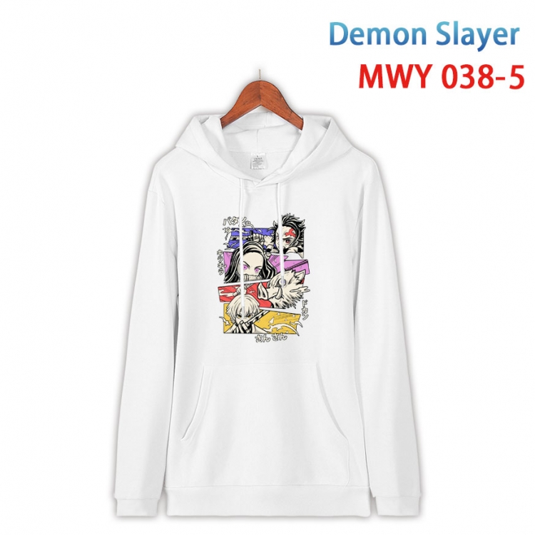 Demon Slayer Kimets Cotton Hooded Patch Pocket Sweatshirt   from S to 4XL MWY 038 5