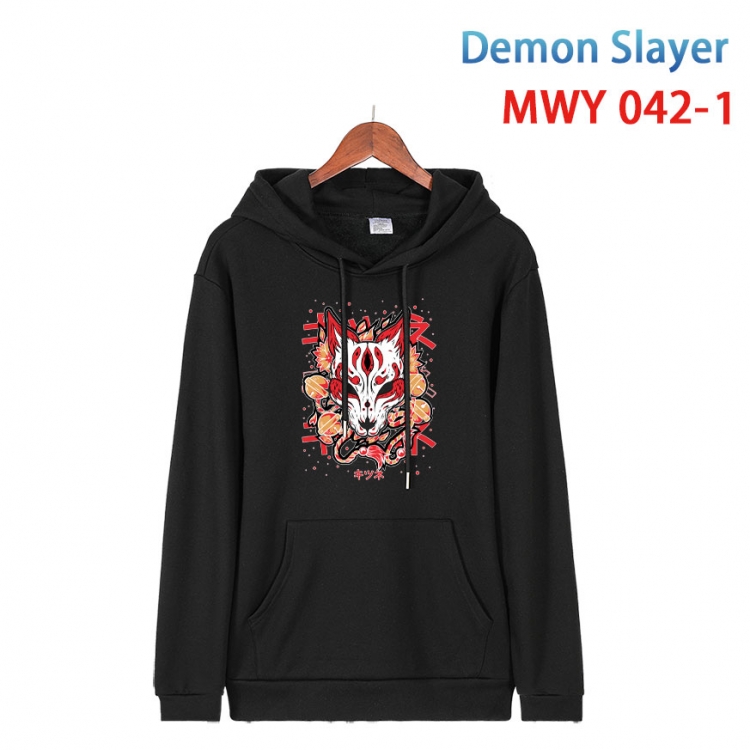 Demon Slayer Kimets Cotton Hooded Patch Pocket Sweatshirt   from S to 4XL  MWY 042 1