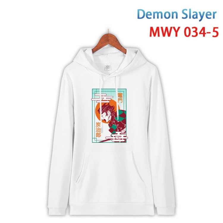 Demon Slayer Kimets Cotton Hooded Patch Pocket Sweatshirt   from S to 4XL MWY 034 5