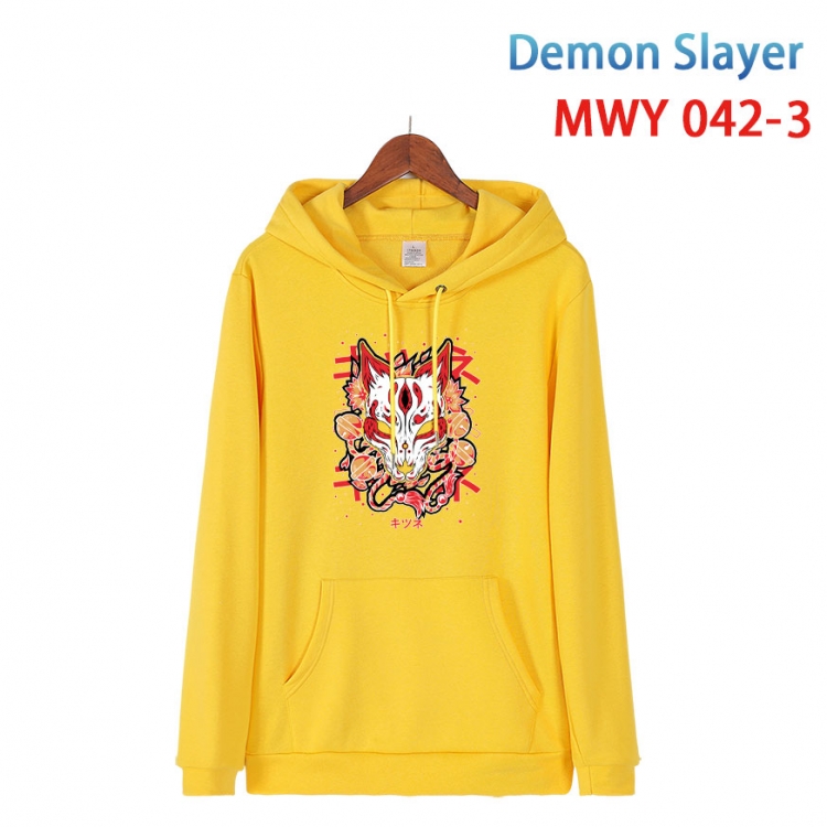 Demon Slayer Kimets Cotton Hooded Patch Pocket Sweatshirt   from S to 4XL MWY 042 3