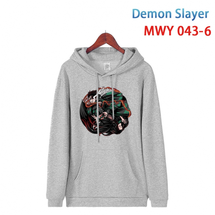 Demon Slayer Kimets Cotton Hooded Patch Pocket Sweatshirt   from S to 4XL MWY 043 6