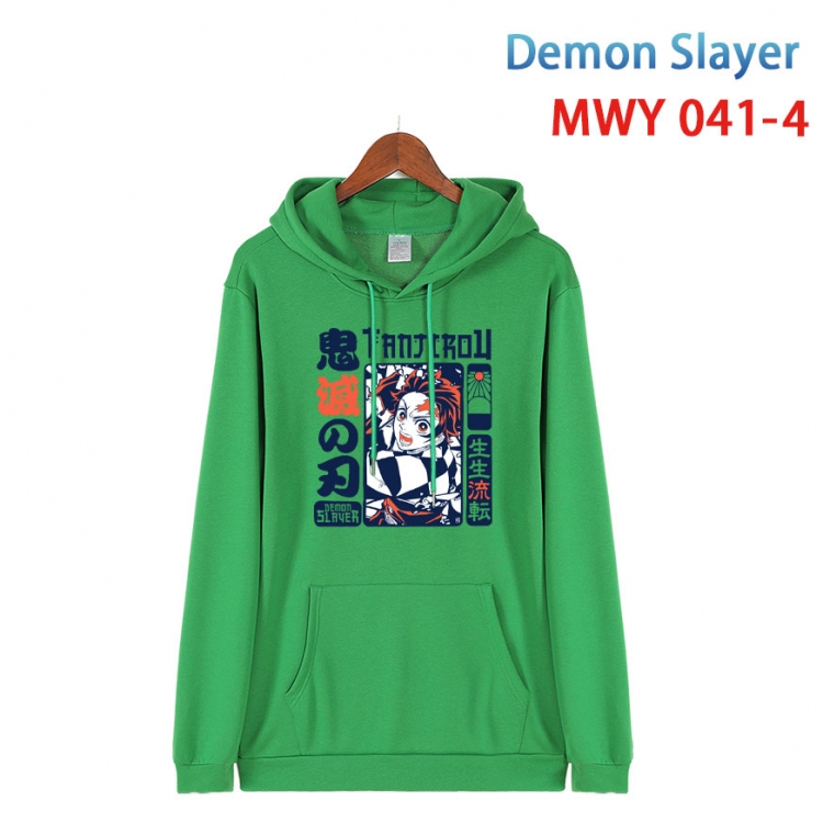 Demon Slayer Kimets Cotton Hooded Patch Pocket Sweatshirt   from S to 4XL  MWY 041 4