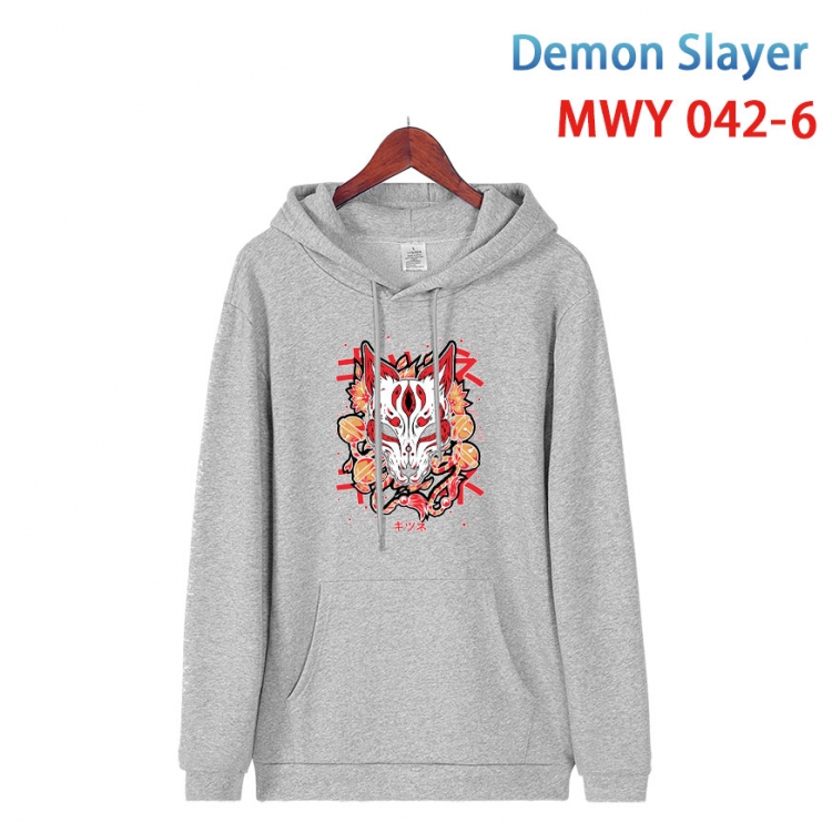 Demon Slayer Kimets Cotton Hooded Patch Pocket Sweatshirt   from S to 4XL  MWY 042 6