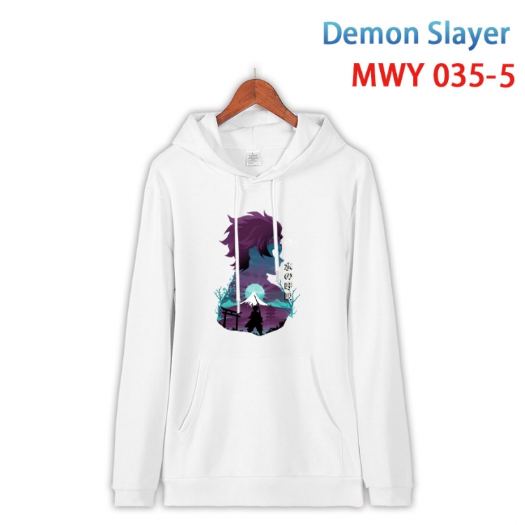 Demon Slayer Kimets Cotton Hooded Patch Pocket Sweatshirt   from S to 4XL MWY 035 5