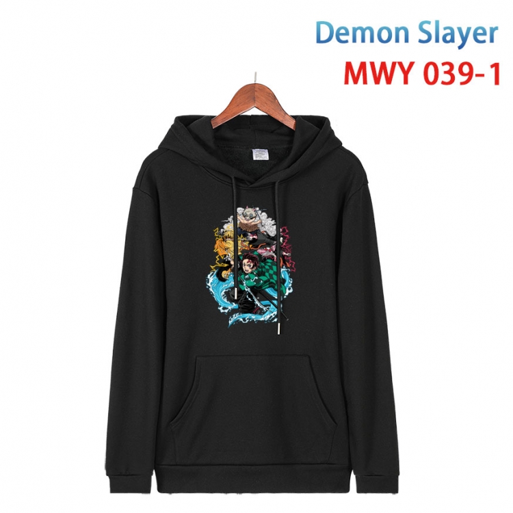 Demon Slayer Kimets Cotton Hooded Patch Pocket Sweatshirt   from S to 4XL MWY 039 1