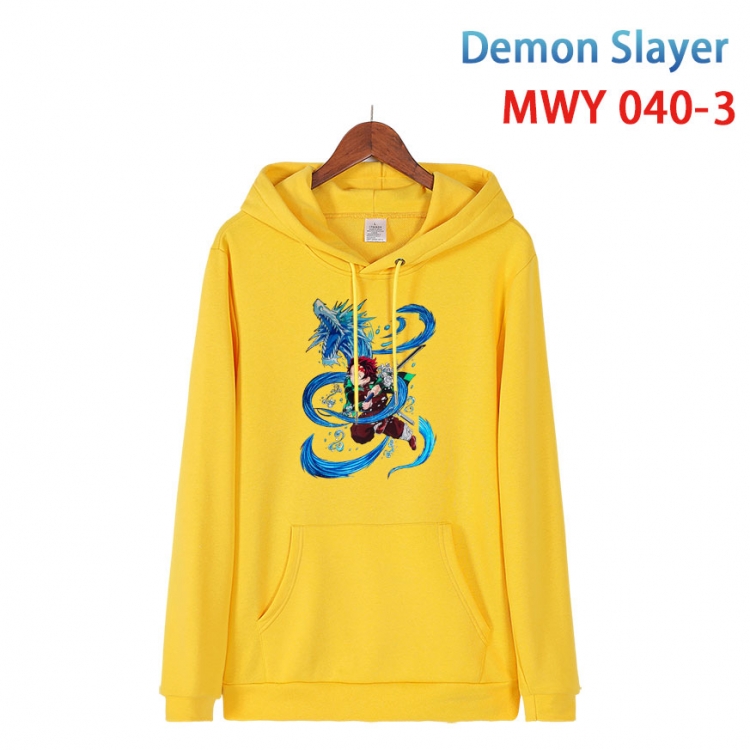 Demon Slayer Kimets Cotton Hooded Patch Pocket Sweatshirt   from S to 4XL MWY 040 3