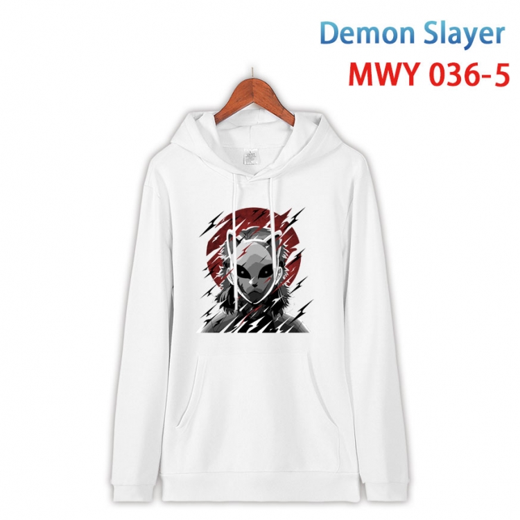 Demon Slayer Kimets Cotton Hooded Patch Pocket Sweatshirt   from S to 4XL  MWY 036 5