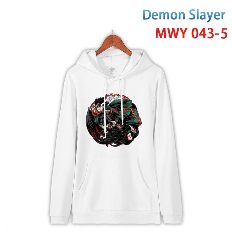 Demon Slayer Kimets Cotton Hooded Patch Pocket Sweatshirt   from S to 4XL MWY 043 5