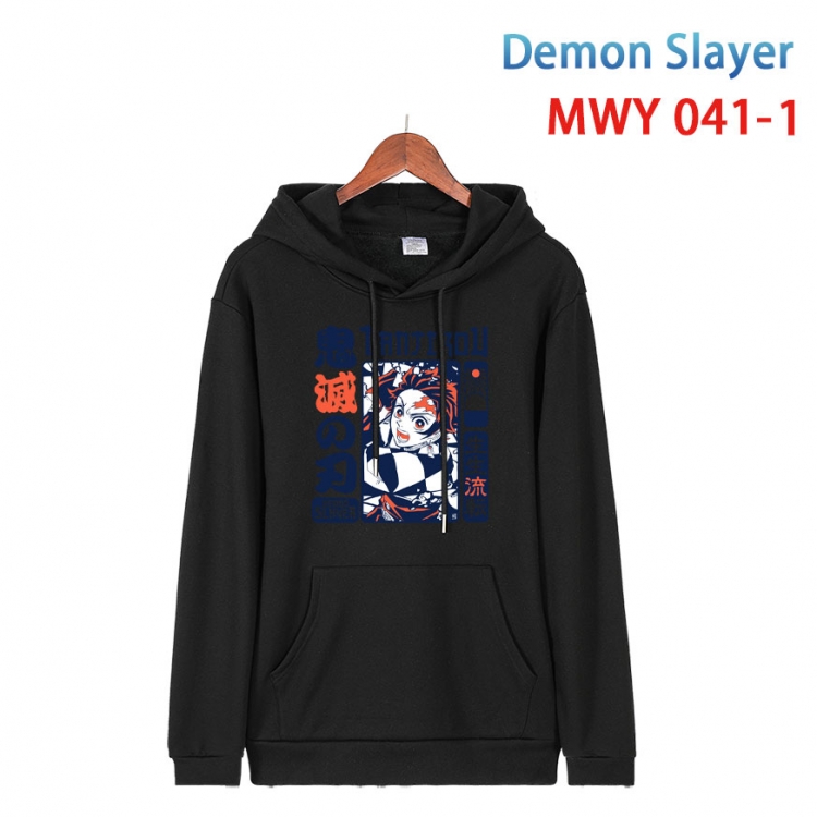 Demon Slayer Kimets Cotton Hooded Patch Pocket Sweatshirt   from S to 4XL  MWY 041 1