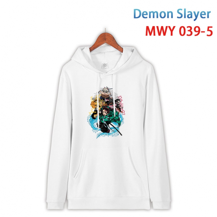 Demon Slayer Kimets Cotton Hooded Patch Pocket Sweatshirt   from S to 4XL MWY 039 5