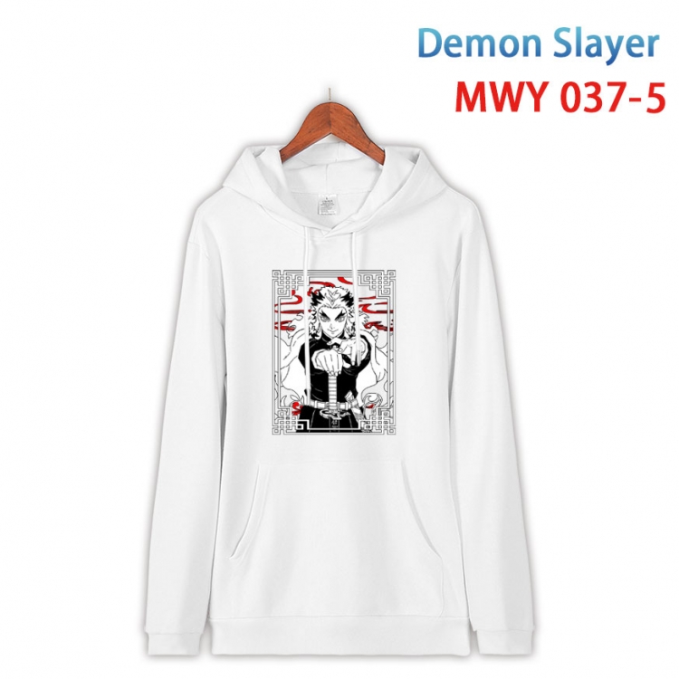 Demon Slayer Kimets Cotton Hooded Patch Pocket Sweatshirt   from S to 4XL MWY 037 5