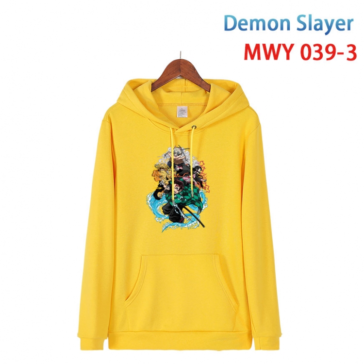 Demon Slayer Kimets Cotton Hooded Patch Pocket Sweatshirt   from S to 4XL MWY 039 3