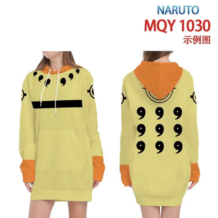 Naruto Full color printed hooded long sweater from XS to 4XL  MQY-1030