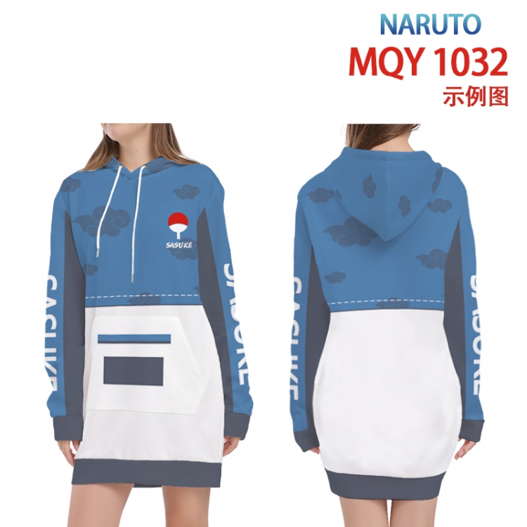 Naruto Full color printed hooded long sweater from XS to 4XL MQY-1032
