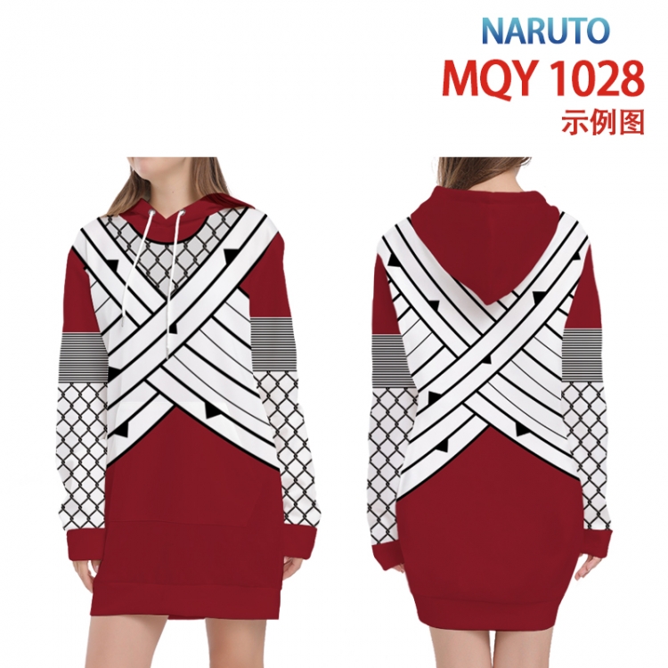 Naruto Full color printed hooded long sweater from XS to 4XL MQY-1028