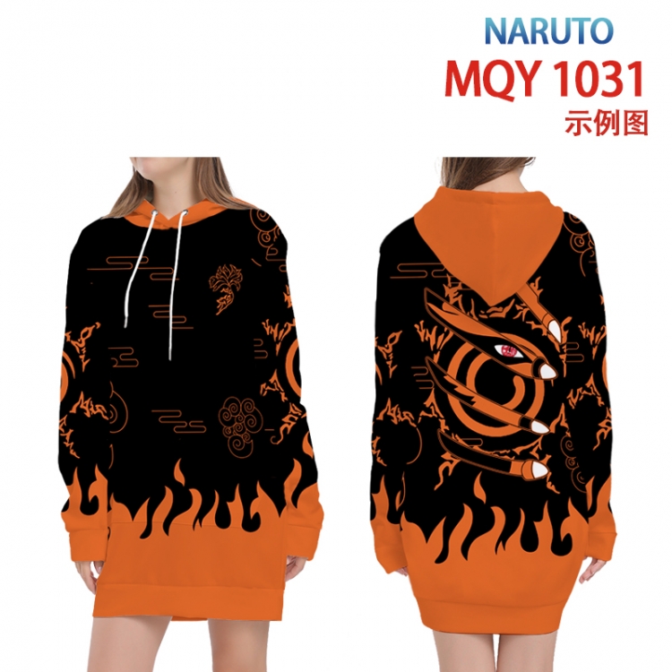Naruto Full color printed hooded long sweater from XS to 4XL  MQY-1031