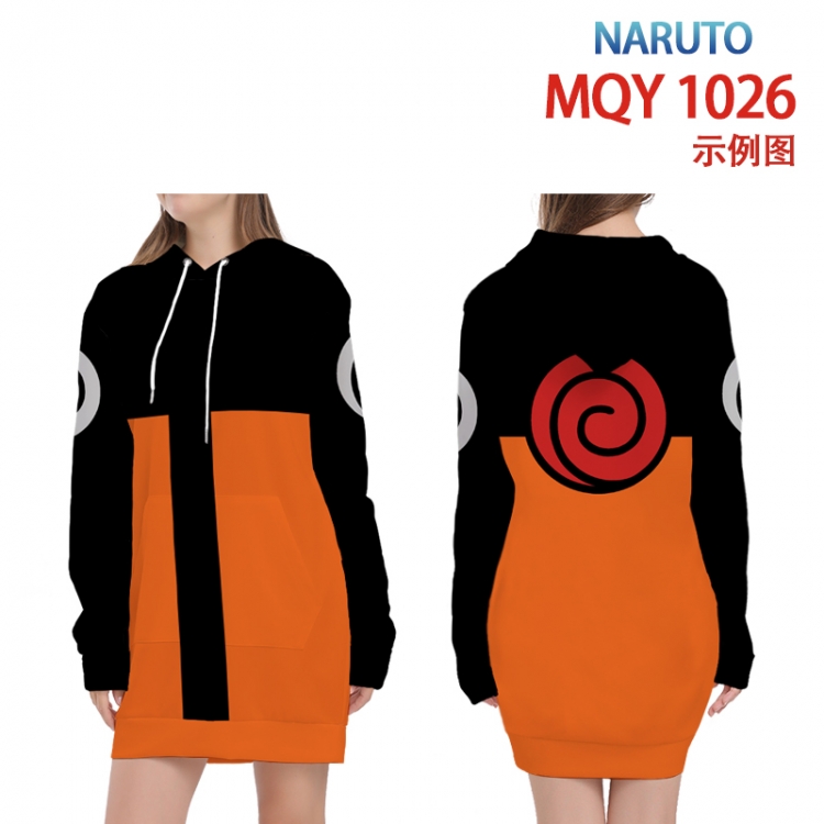 Naruto Full color printed hooded long sweater from XS to 4XL  MQY-1026