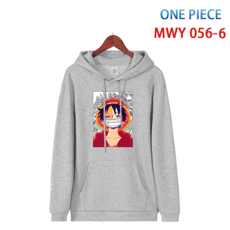 One Piece Cotton Hooded Patch Pocket Sweatshirt   from S to 4XL MWY 056 6