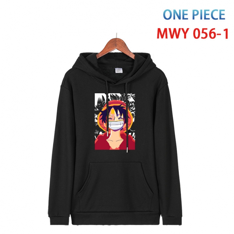 One Piece Cotton Hooded Patch Pocket Sweatshirt   from S to 4XL MWY 056 1