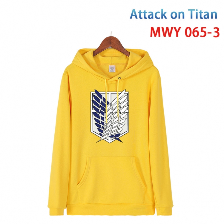 Shingeki no Kyojin Cotton Hooded Patch Pocket Sweatshirt   from S to 4XL  MWY 065 3