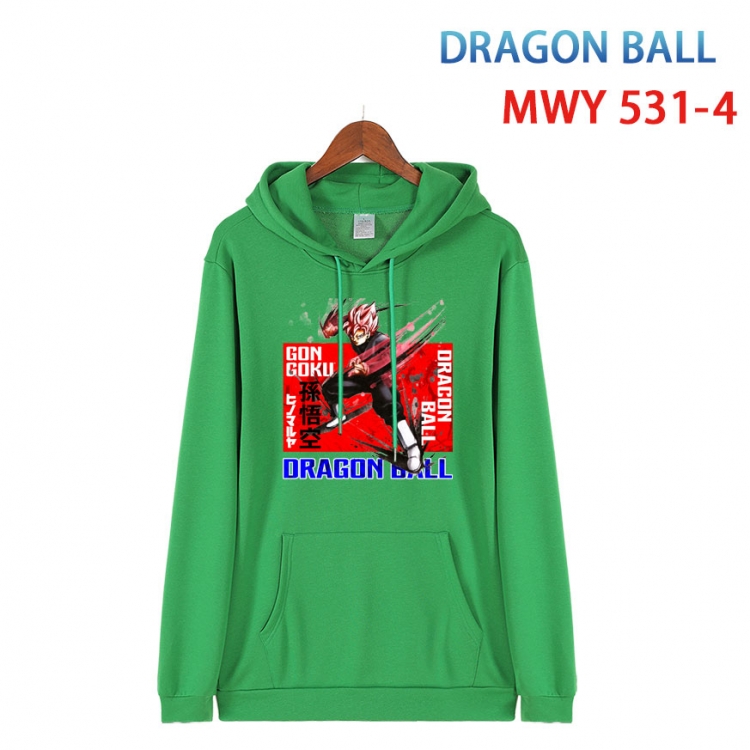 DRAGON BALL Cotton Hooded Patch Pocket Sweatshirt   from S to 4XL MWY-531-4