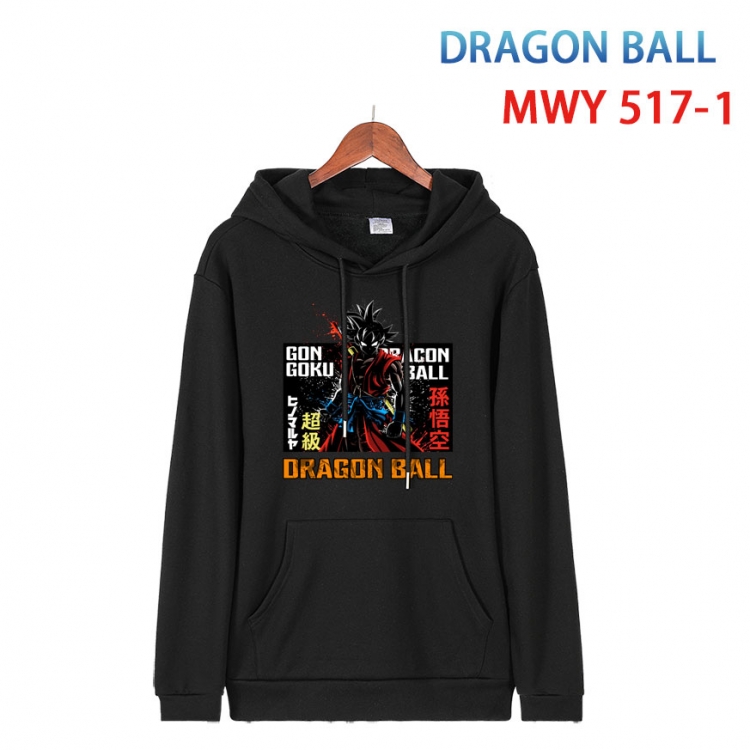 DRAGON BALL Cotton Hooded Patch Pocket Sweatshirt   from S to 4XL  MWY-517-1