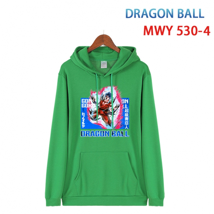 DRAGON BALL Cotton Hooded Patch Pocket Sweatshirt   from S to 4XL MWY-530-4