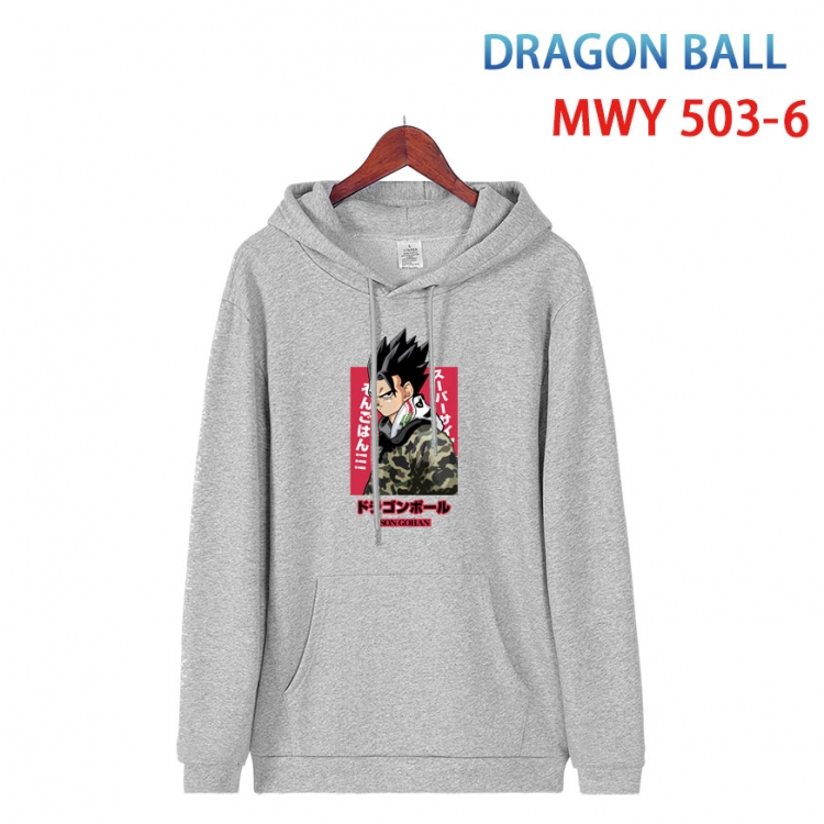 DRAGON BALL Cotton Hooded Patch Pocket Sweatshirt   from S to 4XL MWY-503-6
